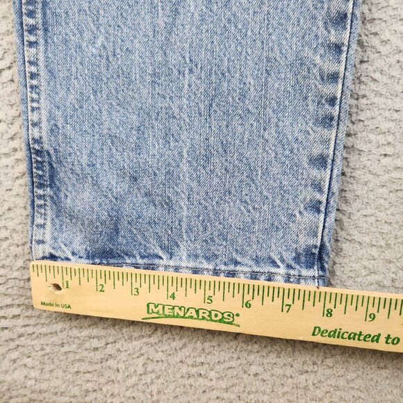 Wrangler Jeans Mens 36x32 Blue Straight Leg Classic Fit Grunge Workwear Denim - Picture 7 of 10